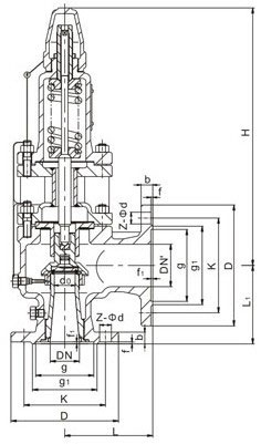 A40Y带散热器全启封闭式安全阀