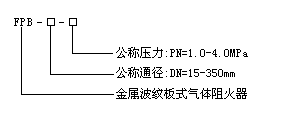 FPA型燃气阻火器