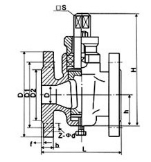 二通全铜旋塞阀 X43W-1.0T