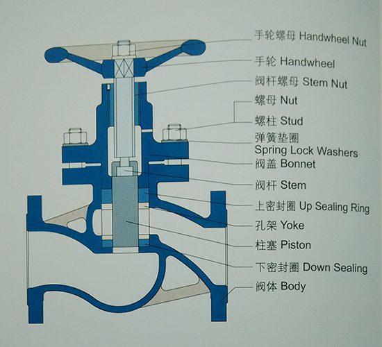柱塞阀结构图、连接形式、型号