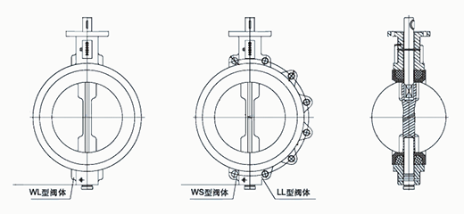 中线密封蝶阀结构