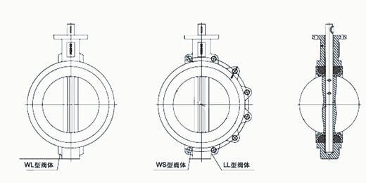 中线密封蝶阀结构