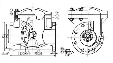 H44X-10S塑料旋启式止回阀