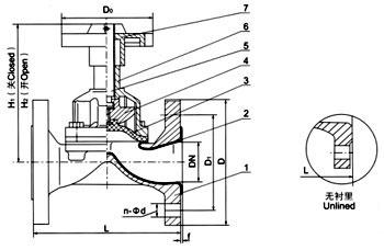 EG41J英标隔膜阀 - 浙江飞球流体控制有限公司
